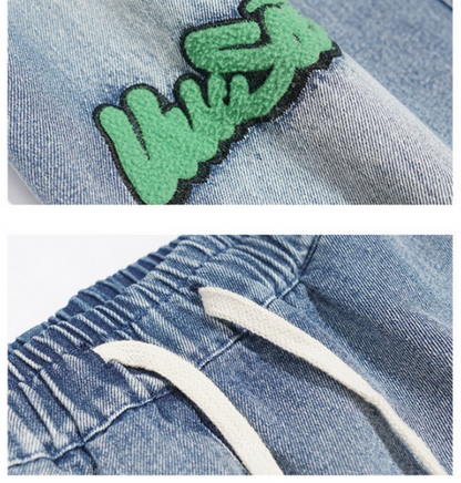 Graffiti Patch Baggy Jeans