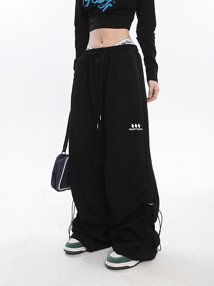 Ruched Baggy Sweatpants