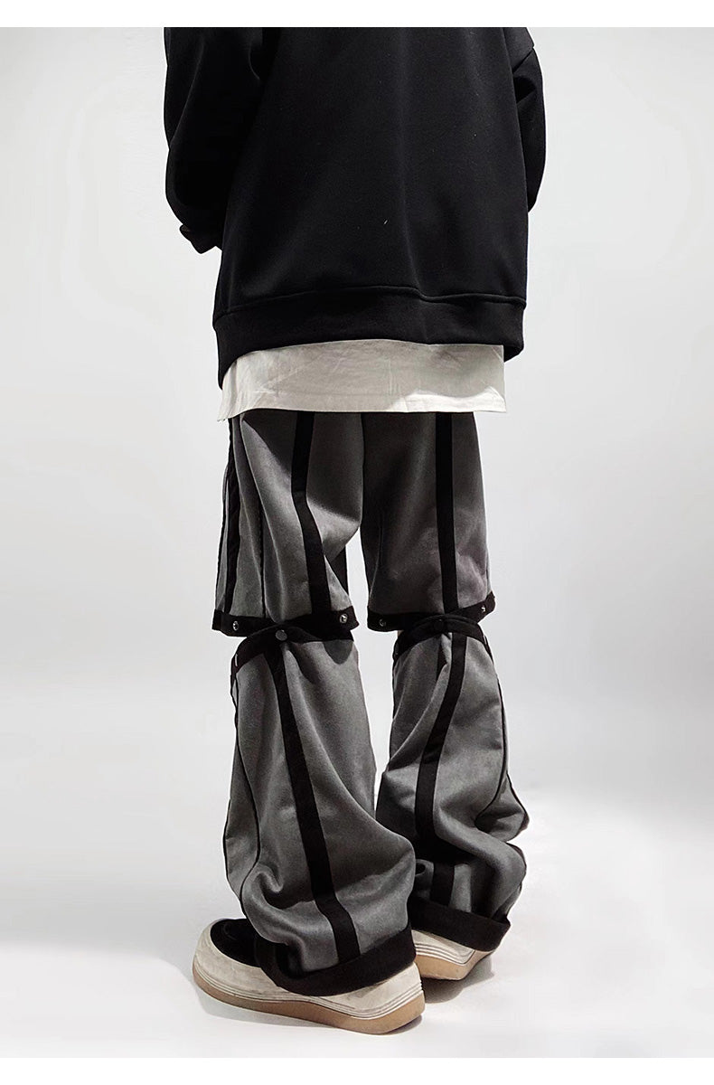 Streetwear Contrast Tear Away Sweatpants