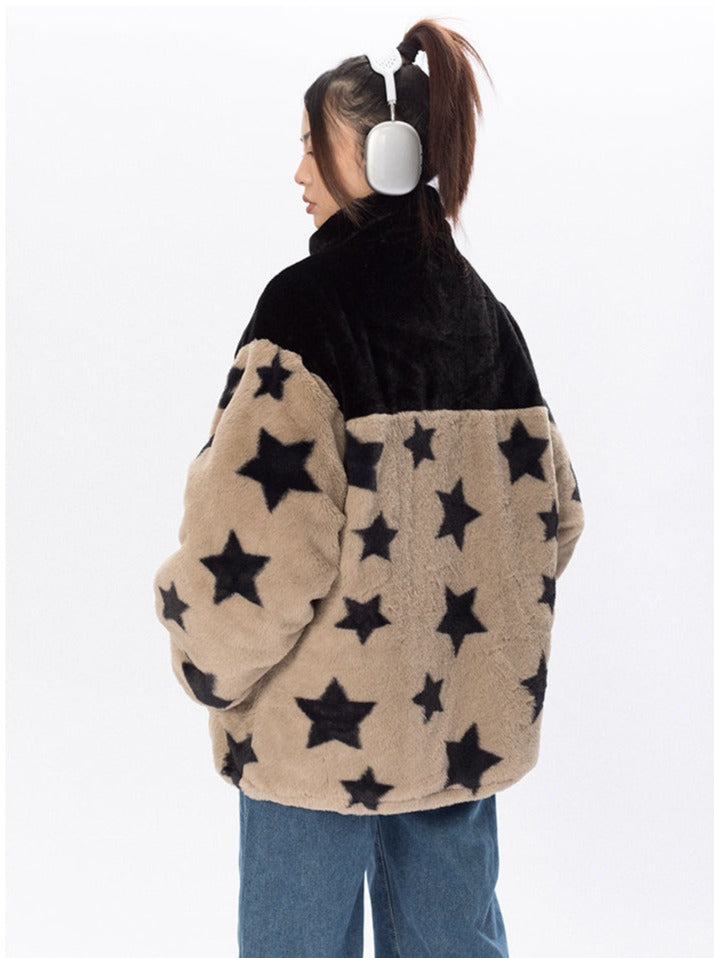 Star Plush Fleece Jacket