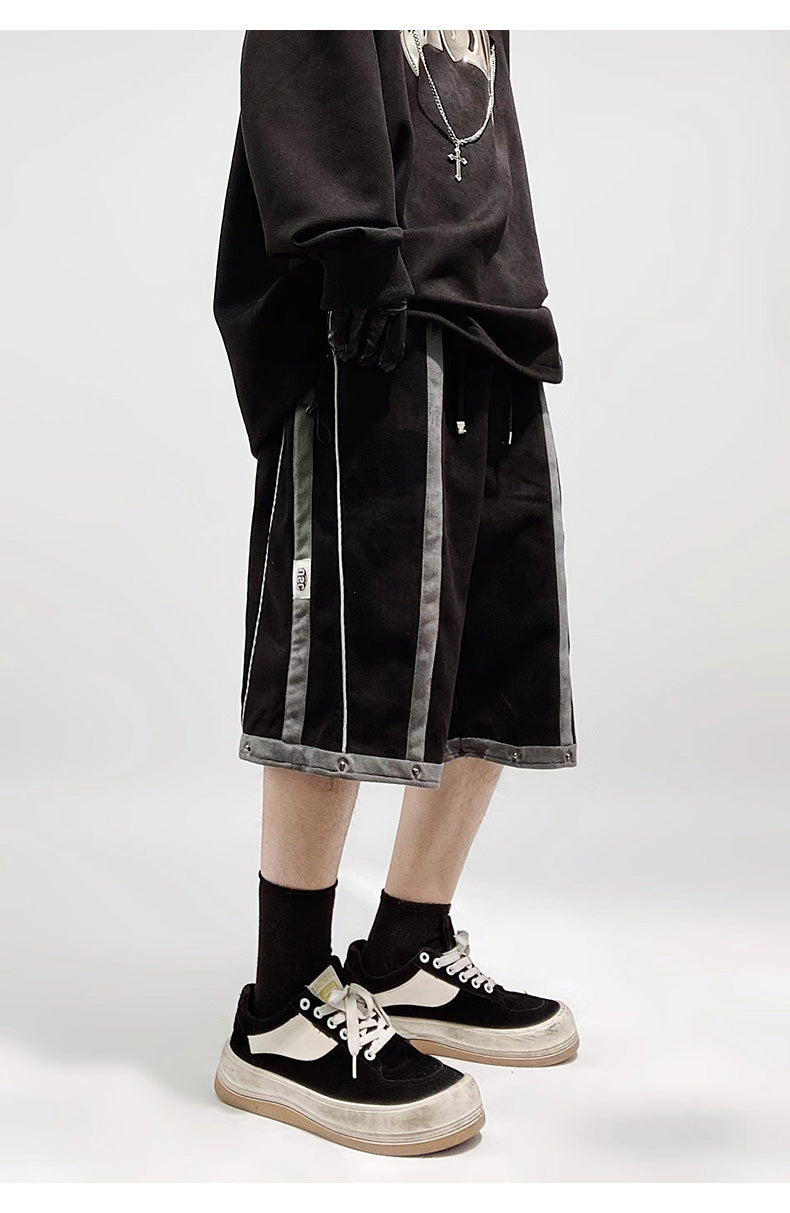 Streetwear Contrast Tear Away Sweatpants