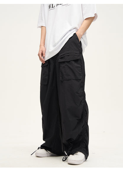 Streetwear Baggy Oversized Parachute Cargo Track Pants