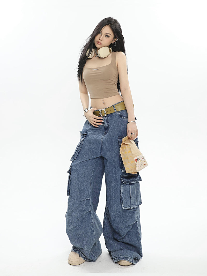 Baggy Wide Leg Cargo Pants – LATENITEX