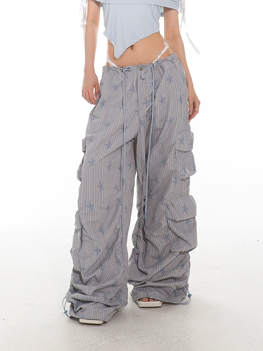 Striped Parachute PJ Cargo Pants