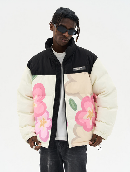 Floral Puffer Jacket