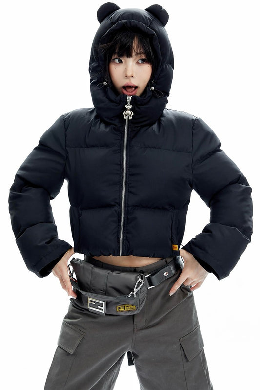 Bear Ears Puffer Jacket