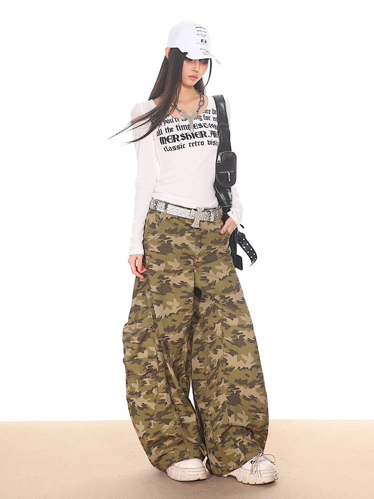 Camo Baggy Cargo Pants