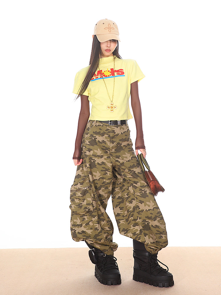 Camo Baggy Cargo Pants