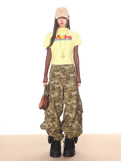 Camo Baggy Cargo Pants