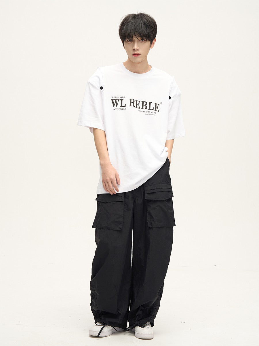 Streetwear Baggy Oversized Parachute Cargo Track Pants