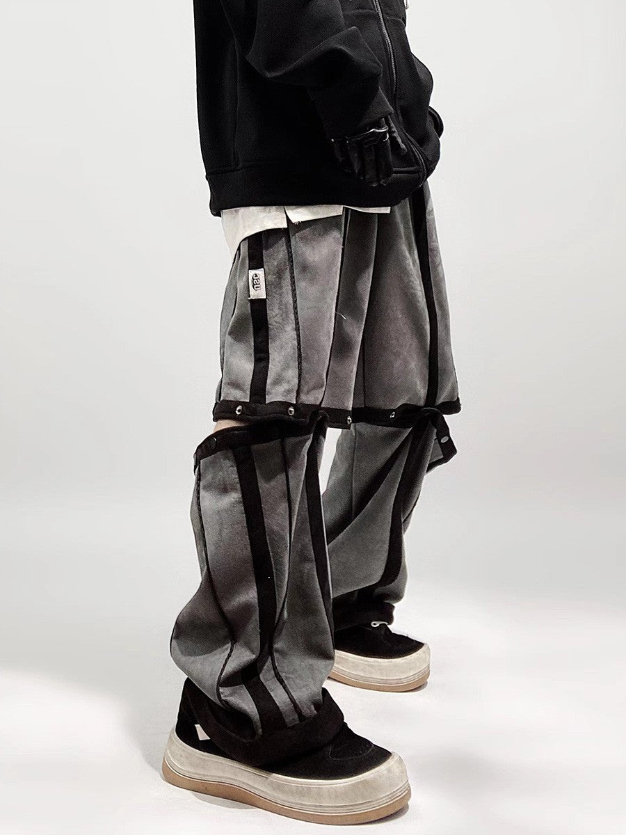 Streetwear Contrast Tear Away Sweatpants